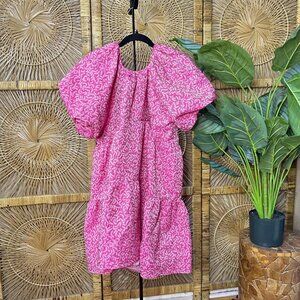 Tuckernuck Hyacinth House Pink Puff Sleeve Oversized Dress